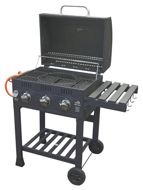 Gázgrill ROYAL GAS L öntöttvas ráccsal (RP)