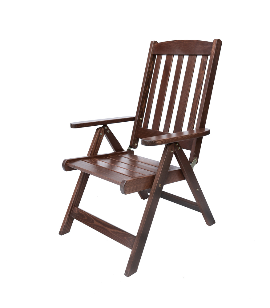 ROJAPLAST ANETA fenyőfából készült lakkozott, összecsukható kerti szék (RP)