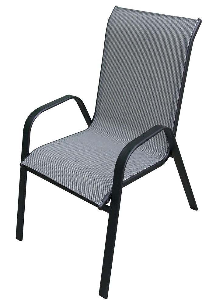 ROJAPLAST XT1012C fém kerti szék, 69 x 55 x 95 cm - szürke (* Kifutó) (RP)
