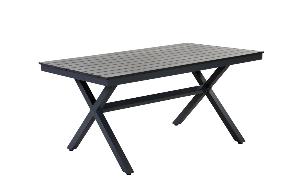 ROJAPLAST XENA alumínium kerti asztal, 150 cm - sötétszürke (Méret: 150) (RP)
