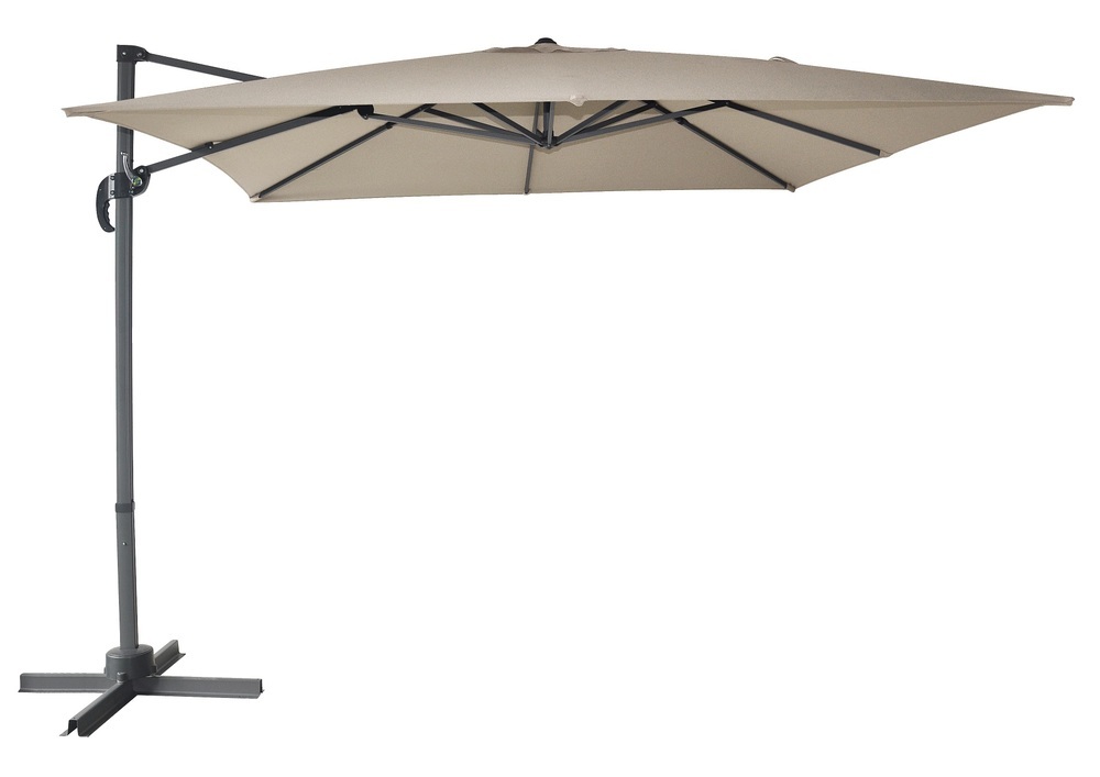 ROJAPLAST CANTIELVER függő napernyő, hajtókarral - bézs - 270 x 270 cm (RP)