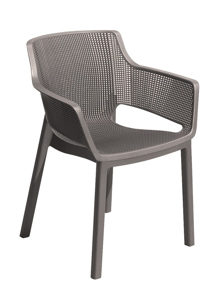 KETER ELISA polyrattan kerti szék, cappuccino (Méret: 58 x 63 x 79 cm) (RP)