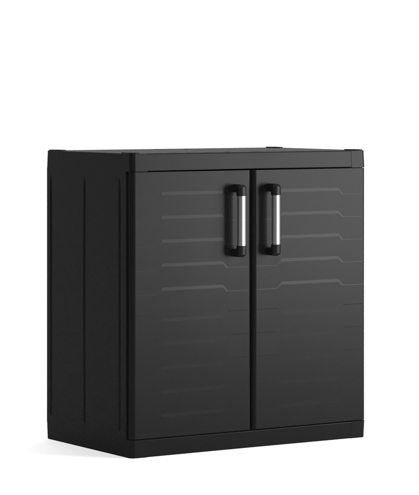 KETER DETROIT LOW XL műanyag szekrény - fekete - 93 cm (Méret: 89 x 54 x) (RP)