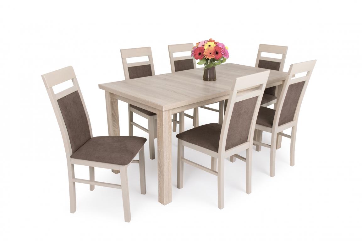 Léna étkezőgarnitúra Berta asztallal - 6 személyes (TG)