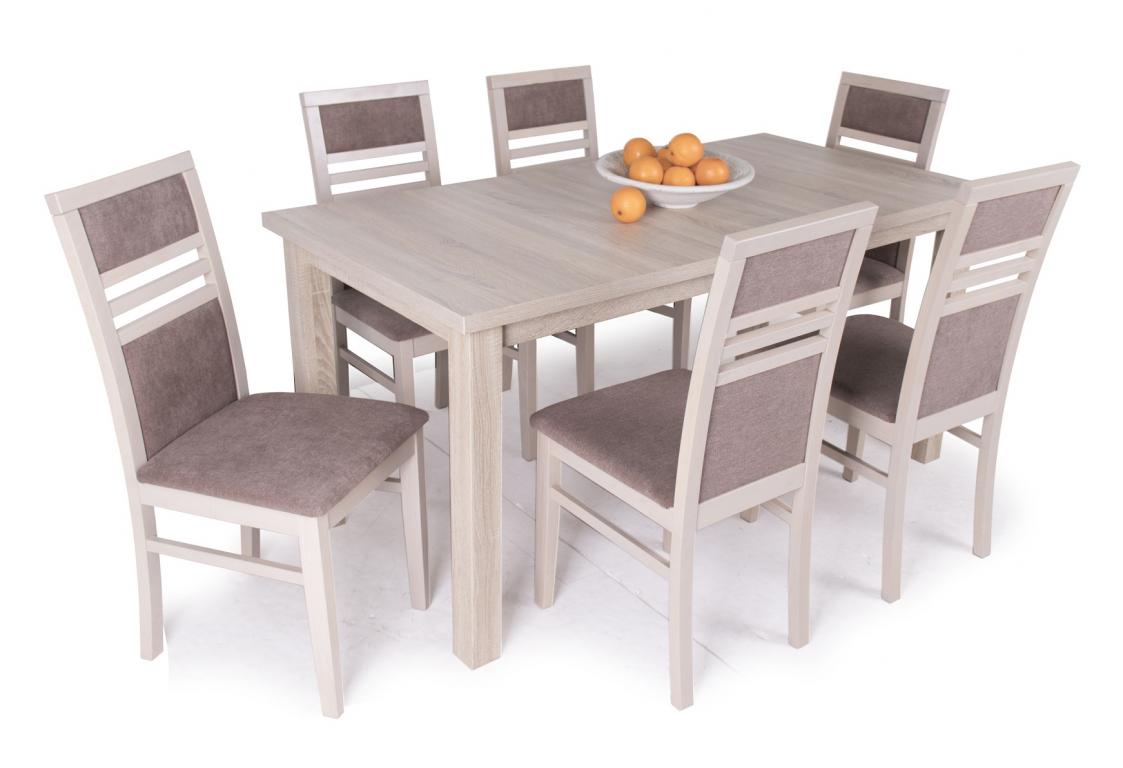 Mira étkezőgarnitúra Berta asztallal - 6 személyes (TG)