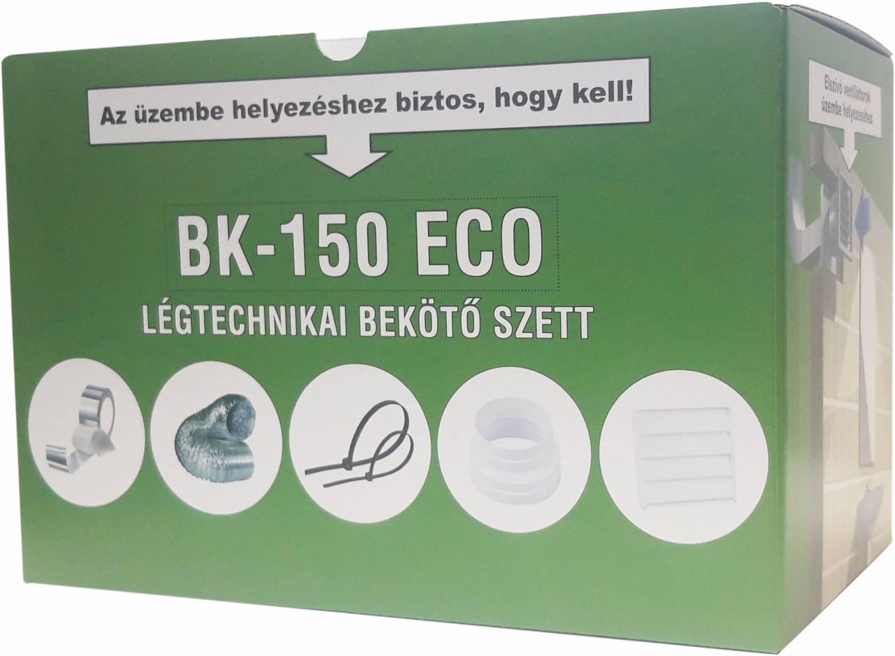 BK-150 ECO légtechnikai bekötő szett (MK)